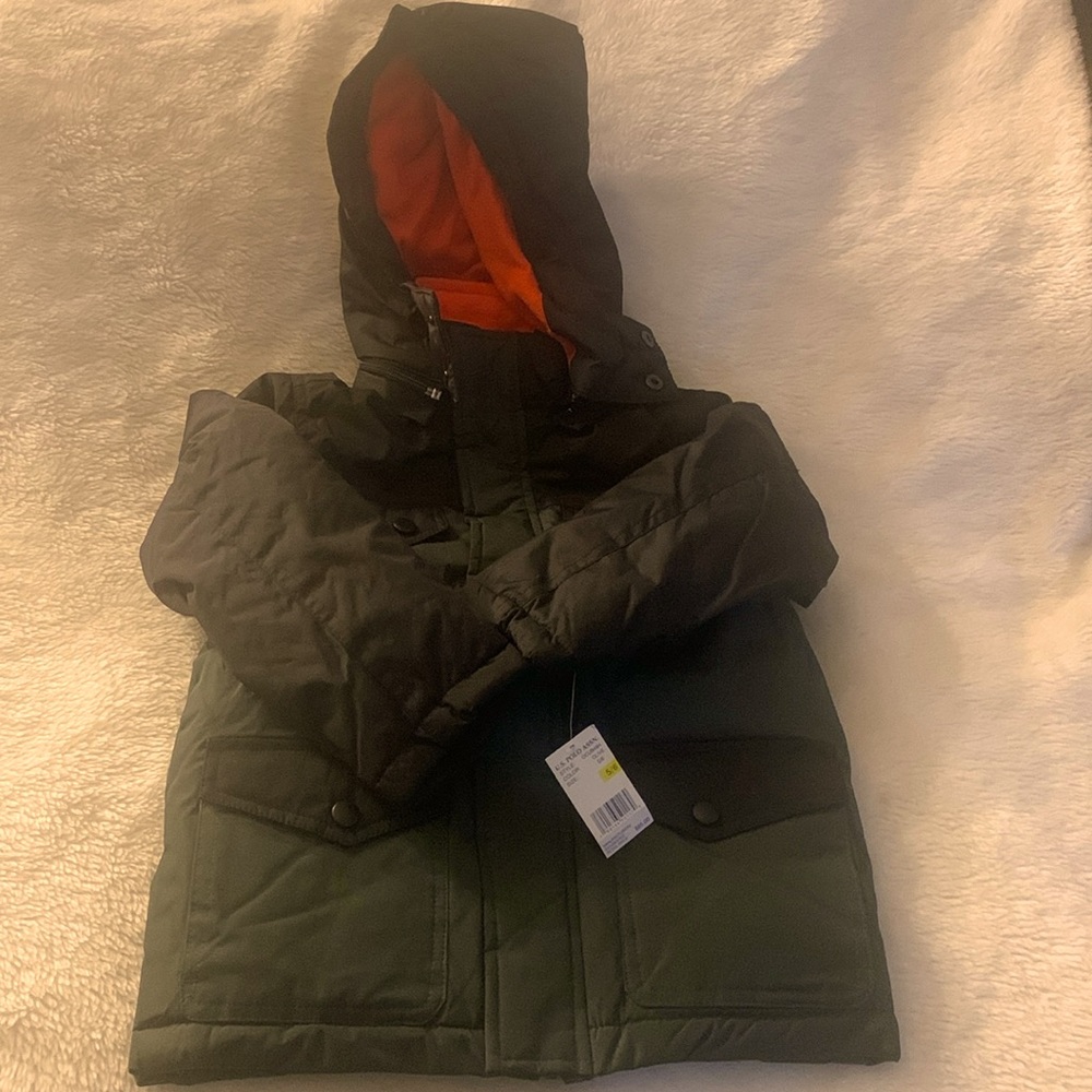 Boys 5/6 USPA Olive Coat